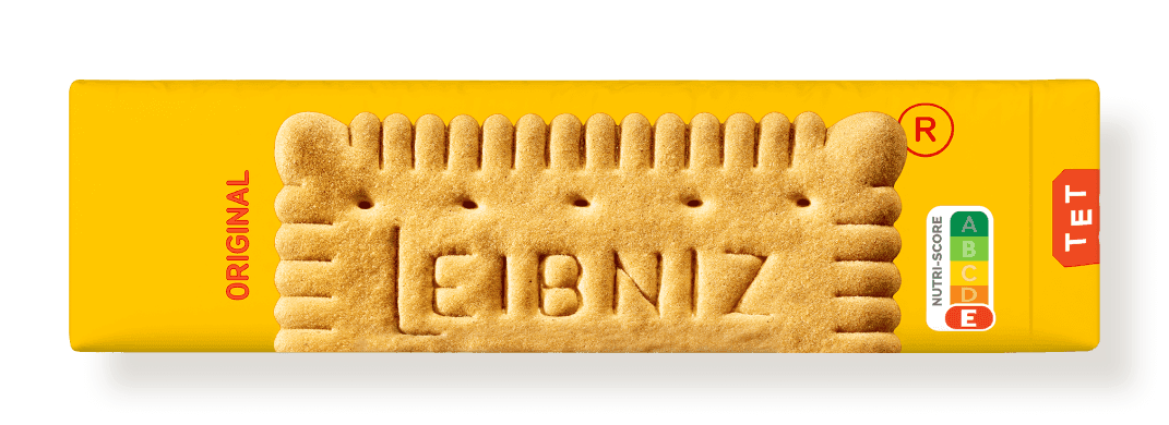 LEIBNIZ Original Keks Verpackung mit Nutri-Score E Label