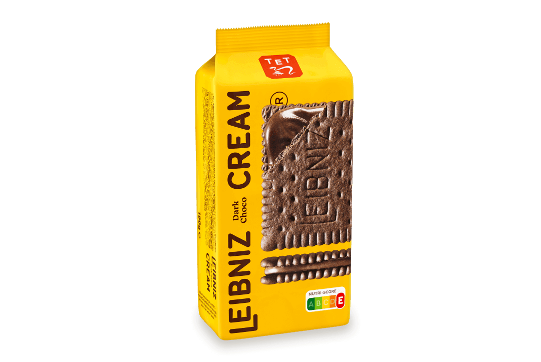 Verpackung der LEIBNIZ Cream Dark Choco Doppelkekse