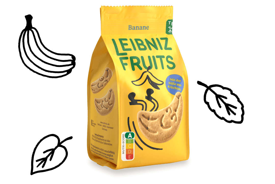 Leibniz Fruits Banane Verpackung