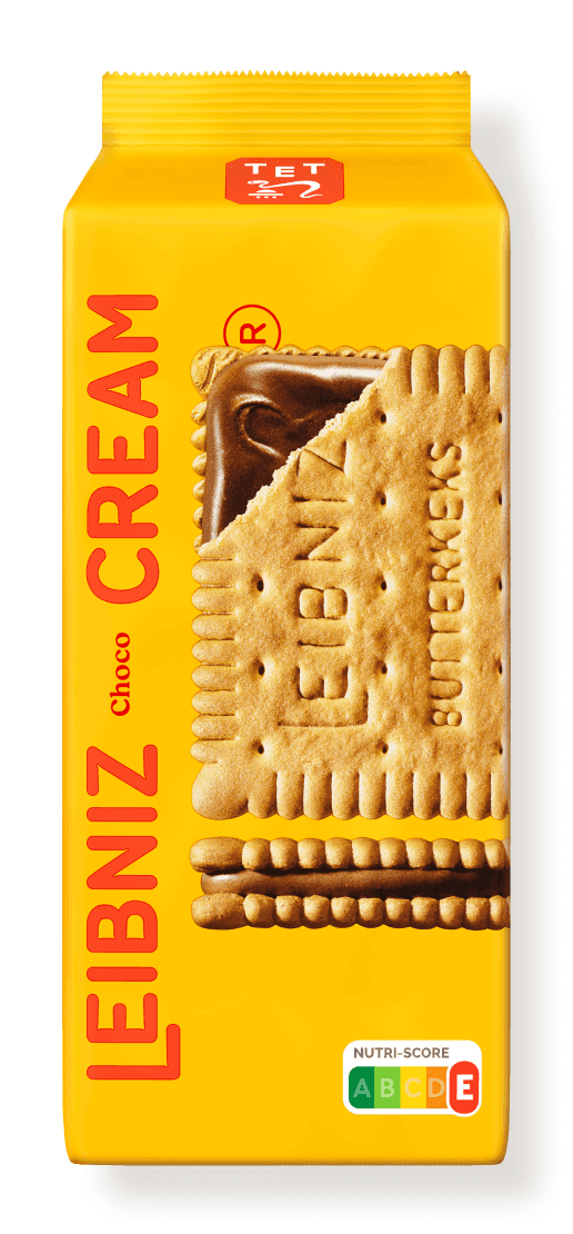 Verpackung der LEIBNIZ Cream Choco Doppelkekse