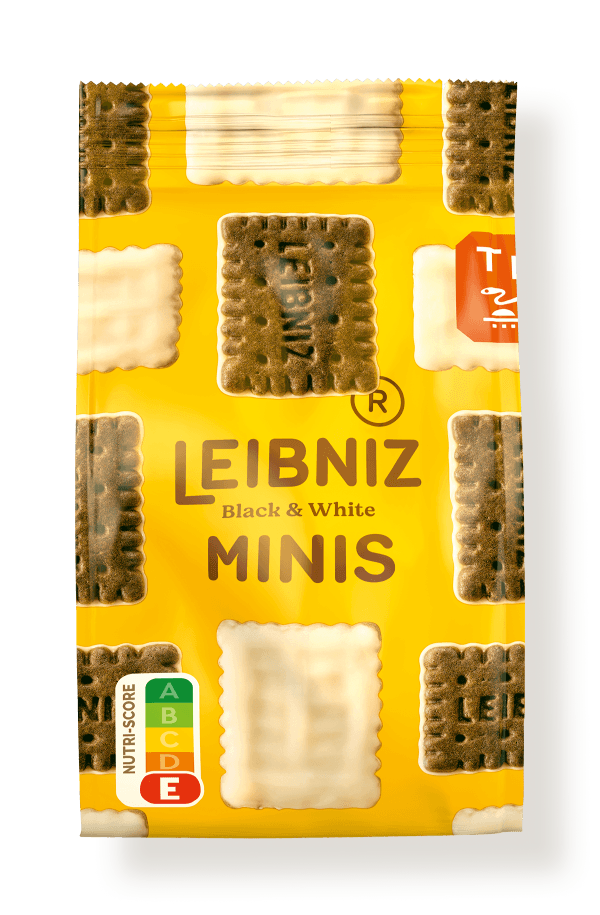 Verpackung der LEIBNIZ Minis Black & White Kekse