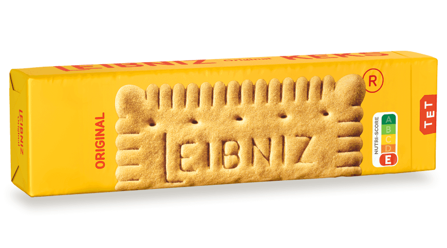 LEIBNIZ Original Keks Verpackung mit Nutri-Score E Label